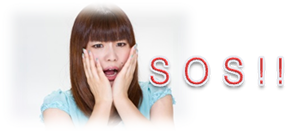 SOSを出す女性
