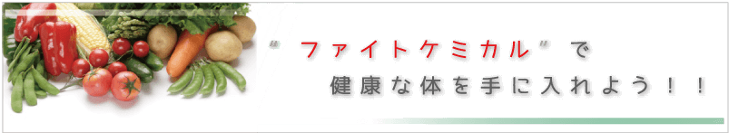 ファイトケミカルで健康な体を手に入れよう！